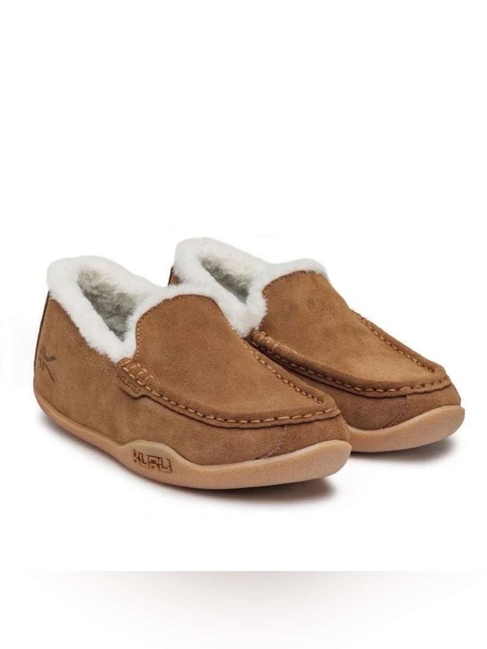 KURU Loft Women’s 8 Brown Suede Moccasin Slippers Cozy Cabin Comfort K32